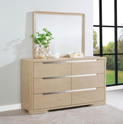 Ladera 6-drawer Bedroom Dresser and Mirror Light Elm Default Title