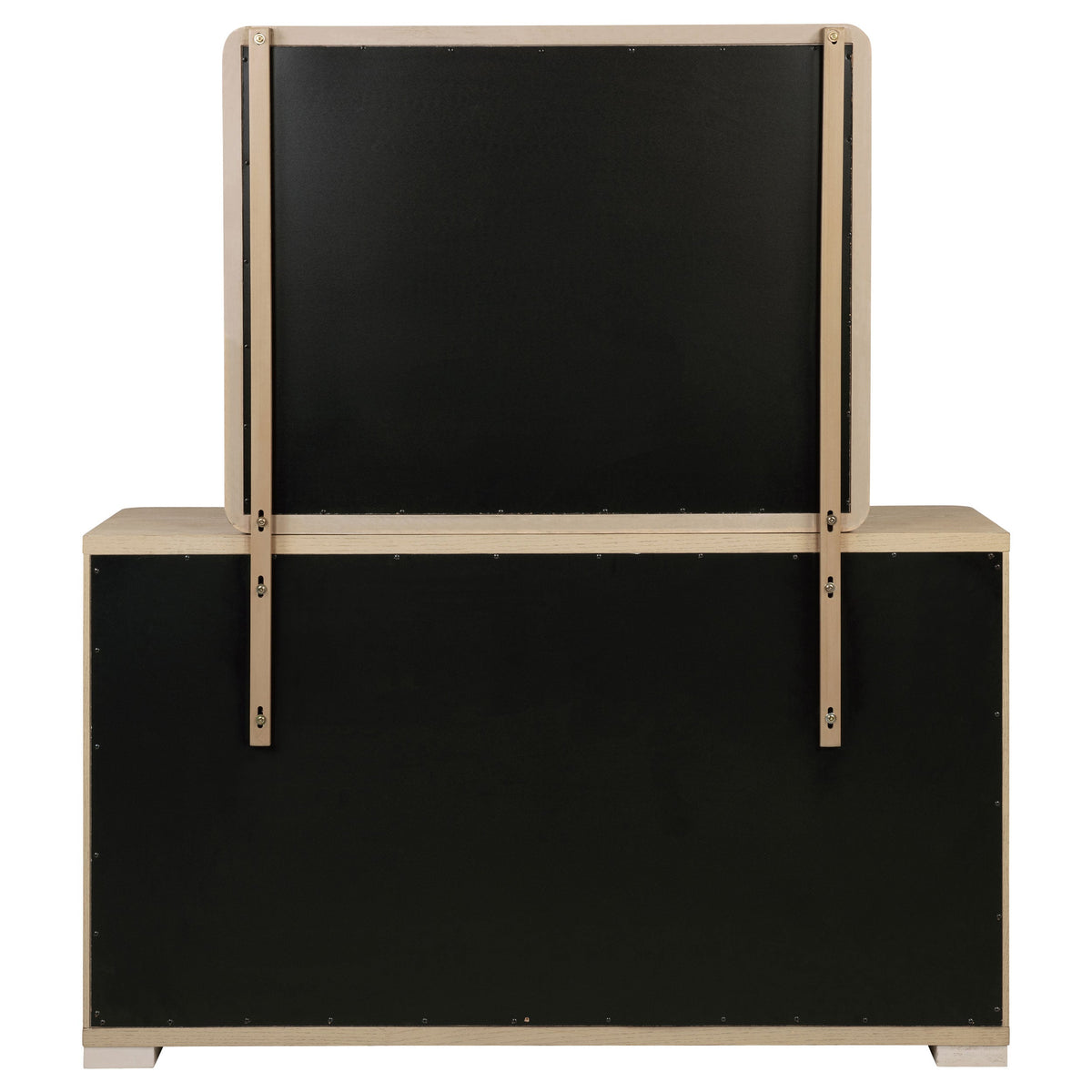 Ladera 6-drawer Bedroom Dresser and Mirror Light Elm