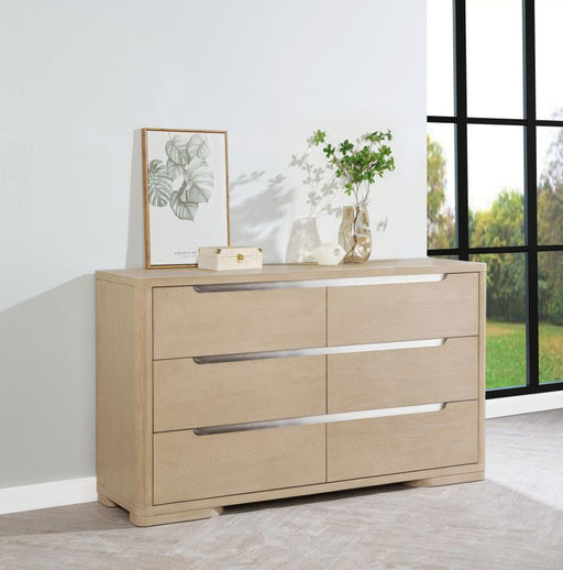 Ladera 6-drawer Bedroom Dresser Light Elm Default Title