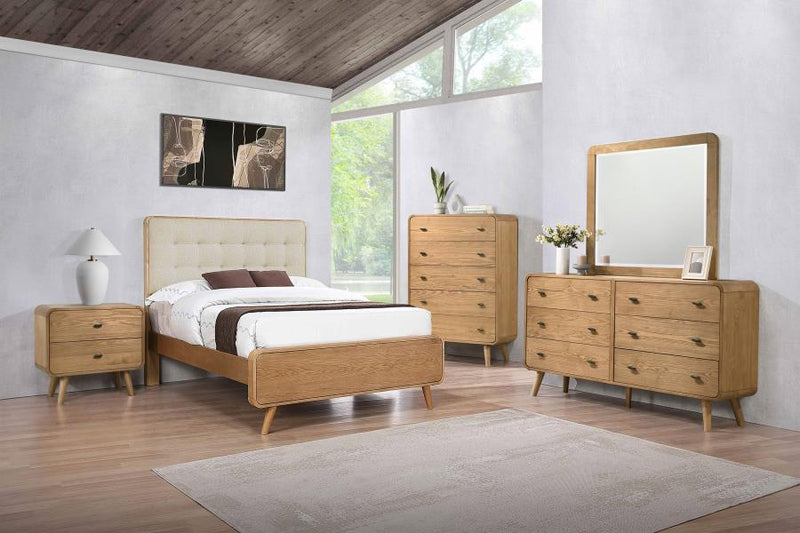 Robyn Bedroom Set Light Ash Full 5-piece