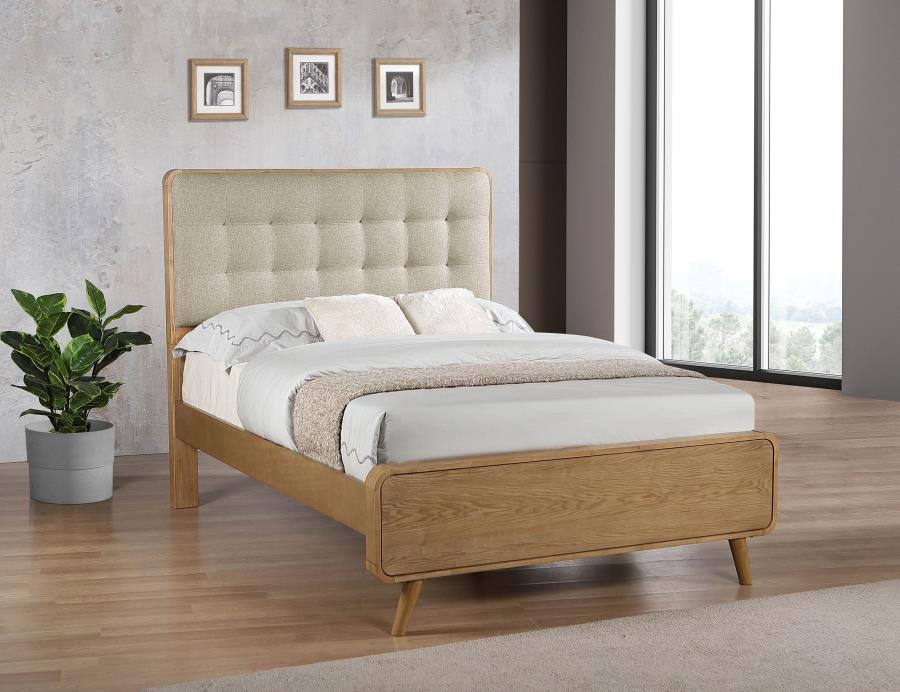 Robyn Wood Platform Bed Light Ash Full