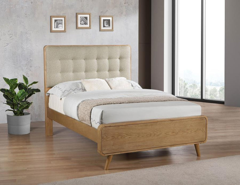 Robyn Wood Platform Bed Light Ash Full