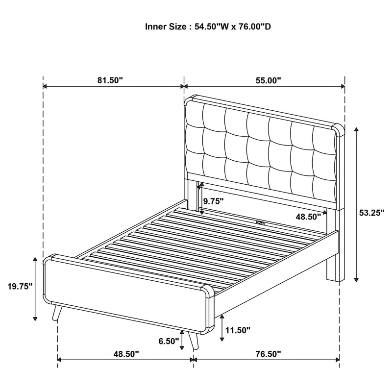 Robyn Wood Platform Bed