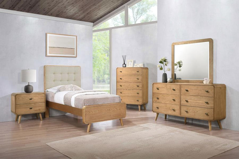Robyn Bedroom Set Light Ash Twin 5-piece