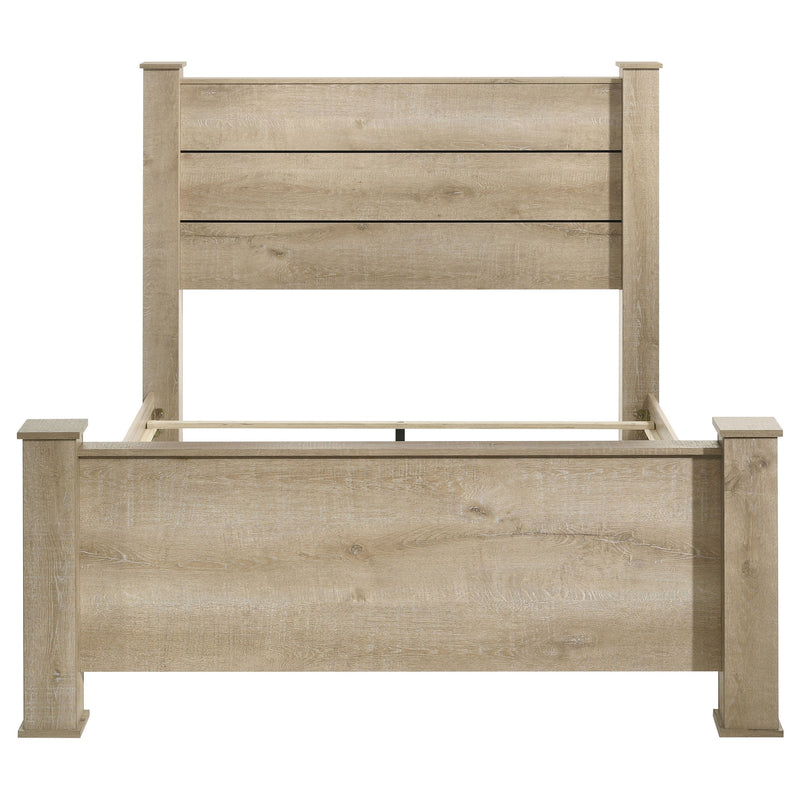 Oakglen 55-inch Panel Bed Weathered Oak
