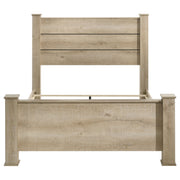 Oakglen 55-inch Panel Bed Weathered Oak