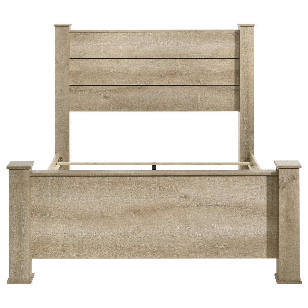 Oakglen 55-inch Panel Bed Weathered Oak