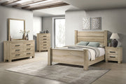 Oakglen 55-inch Panel Bed Weathered Oak