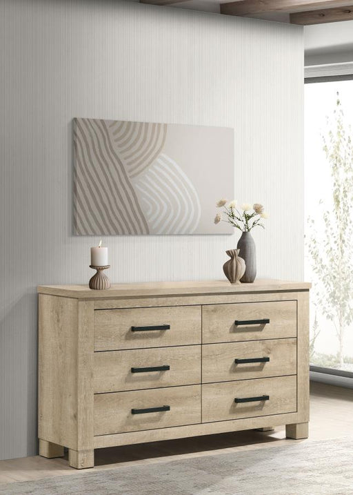 Oakglen 6-drawer Bedroom Dresser Weathered Oak Default Title