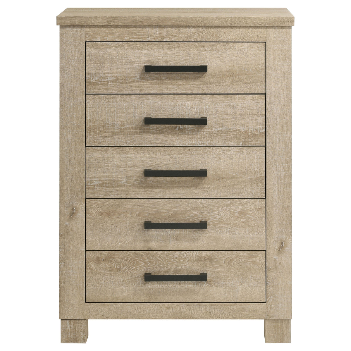 Oakglen 5-drawer Bedroom Chest of Drawers Weathered Oak