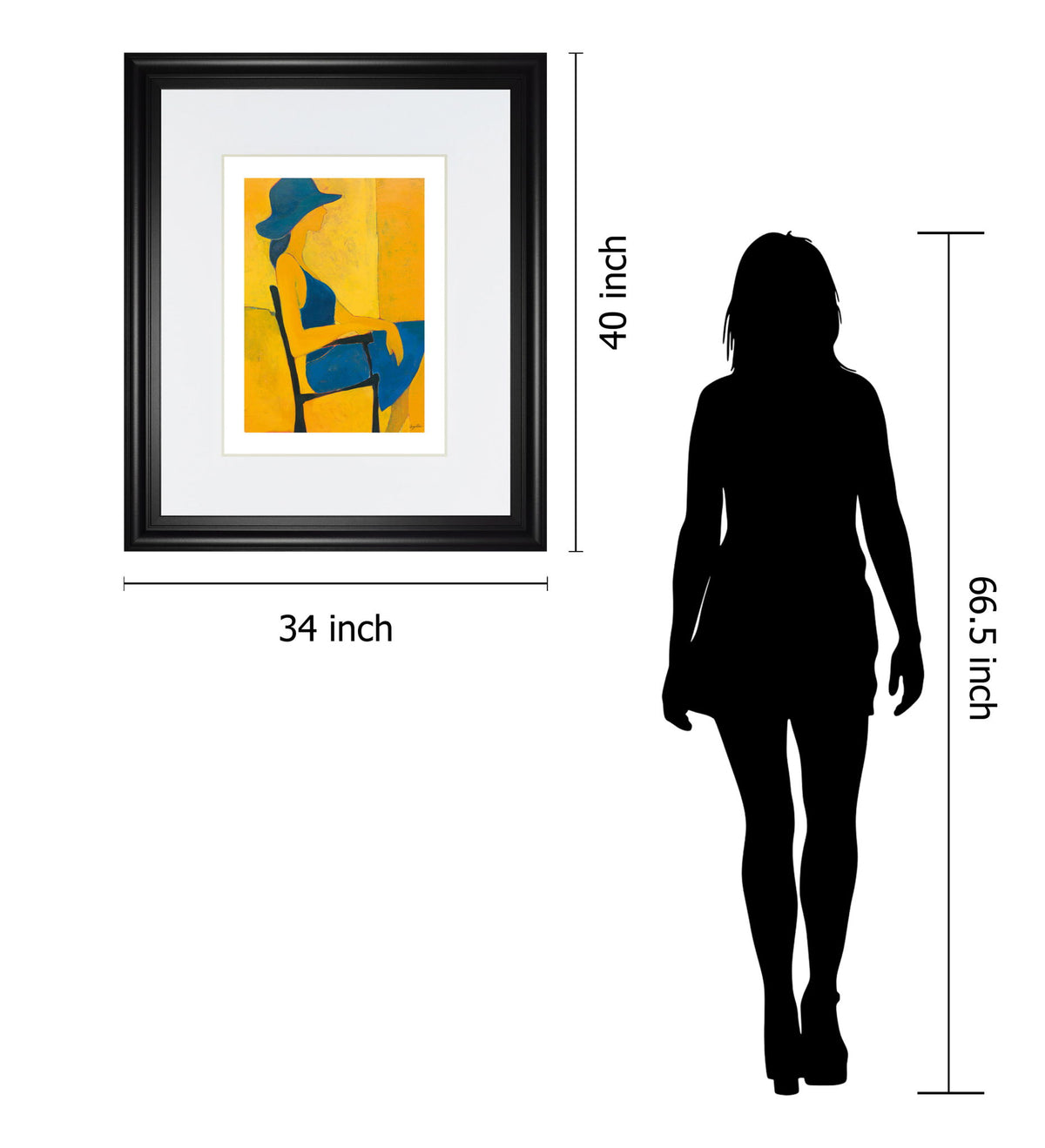 In View Of Il By Augustine - Framed Print Wall Art - Yellow