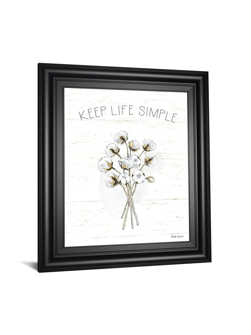 Farmhouse Cotton IV By Beth Grove - Framed Print Wall Art - White