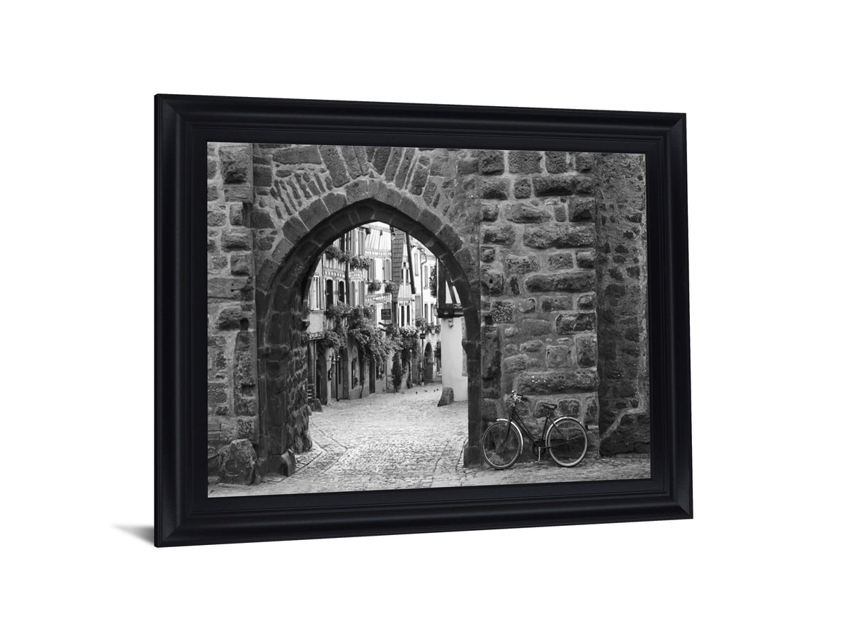 Quiet Passageway - 28" x 34" Framed Wall Art - Dark Gray