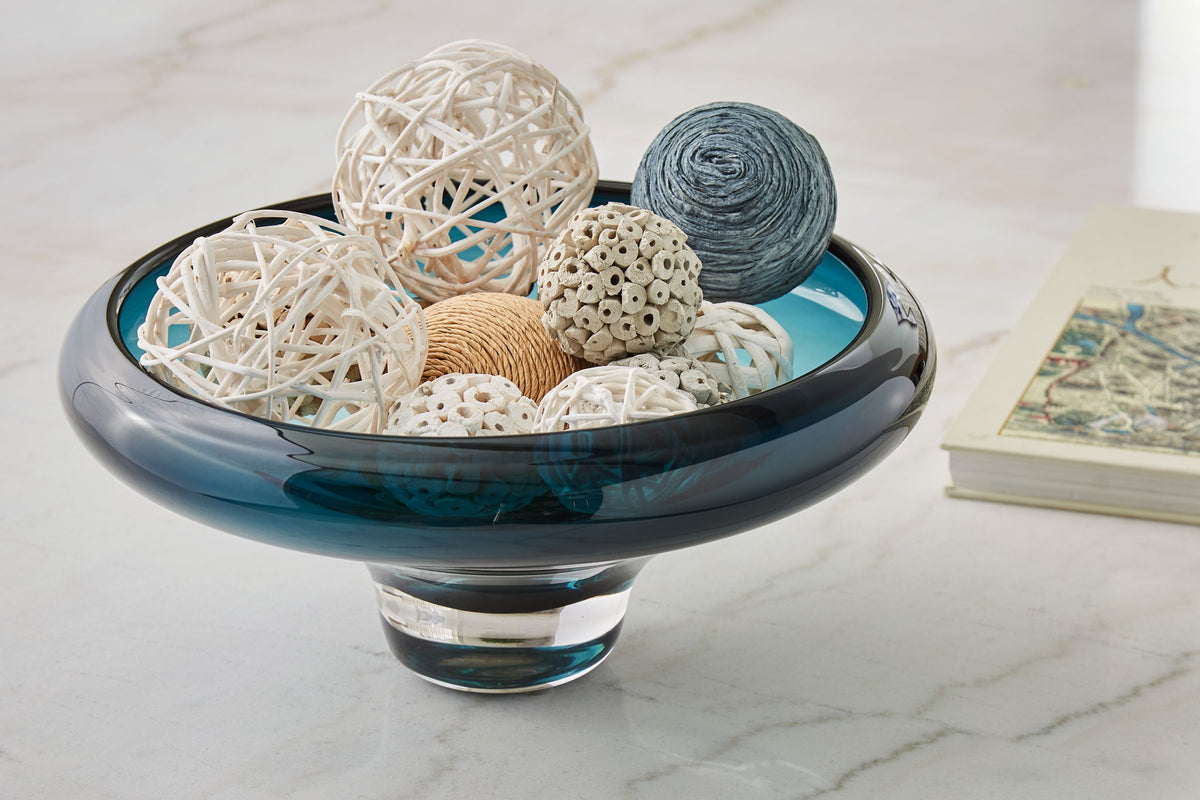 Vallborough - Indoor/Outdoor Bowl - Teal Blue