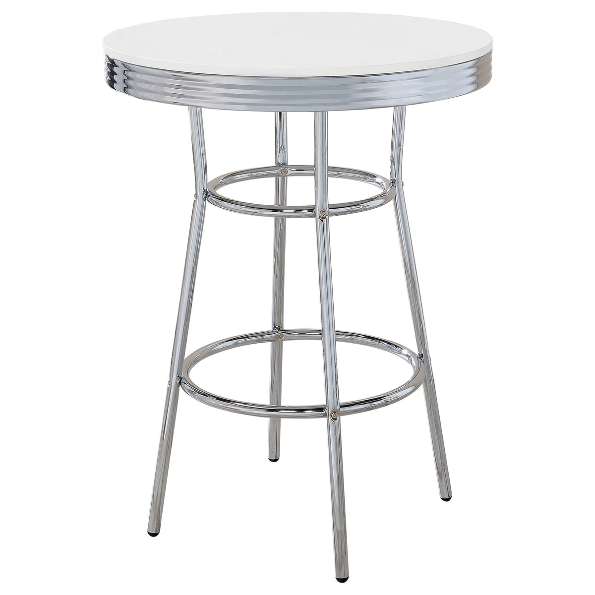 Retro Round 1950s Bistro Pub Bar Table Set