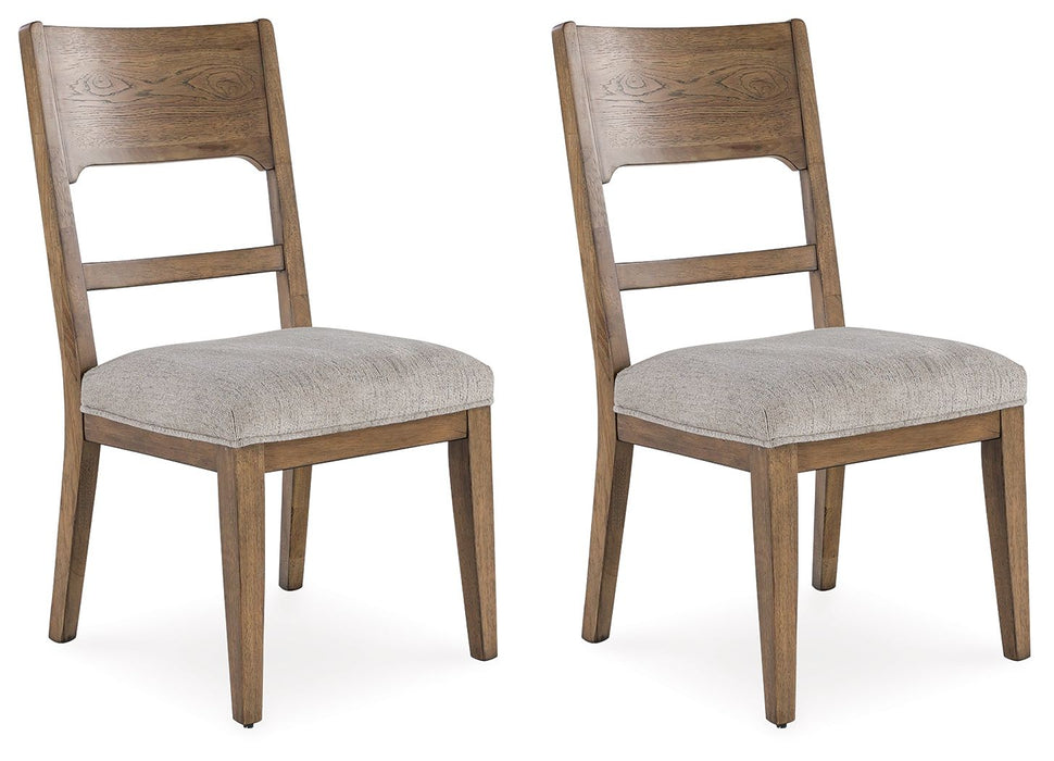 Cabalynn - Oatmeal / Light Brown - Dining Uph Side Chair (Set of 2)