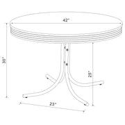 Retro Round Dining Table Set