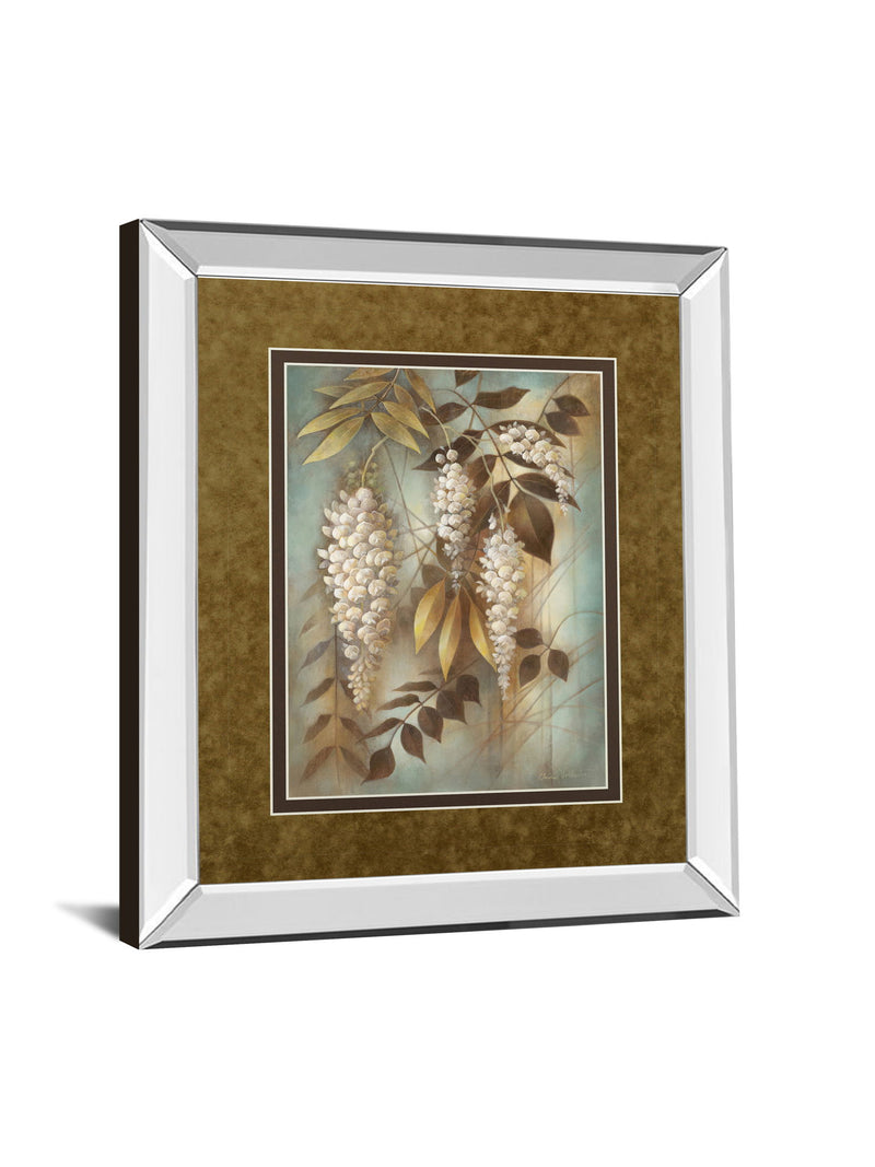 Wisteria Lane Il By Eliane Volherbst-Lane - Mirror Framed Print Wall Art - Light Brown