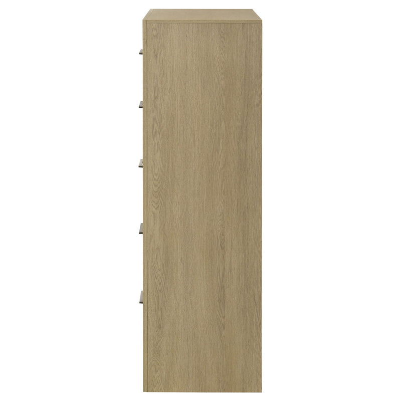 Hendricks 5-drawer Bedroom Chest of Drawers Light Oak