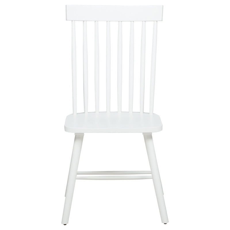 Andrews Windsor Spindle Back Dining Side Chair White (Set of 2)