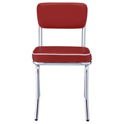 Retro Upholstered Dining Side Chair (Set of 2)