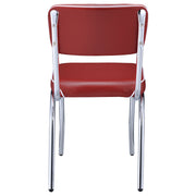 Retro Upholstered Dining Side Chair (Set of 2)