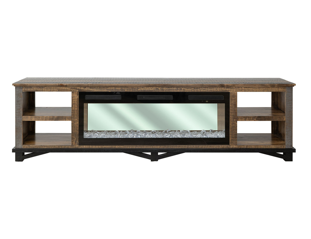 Loft - Electric Fireplace - Two Tone Gray / Brown
