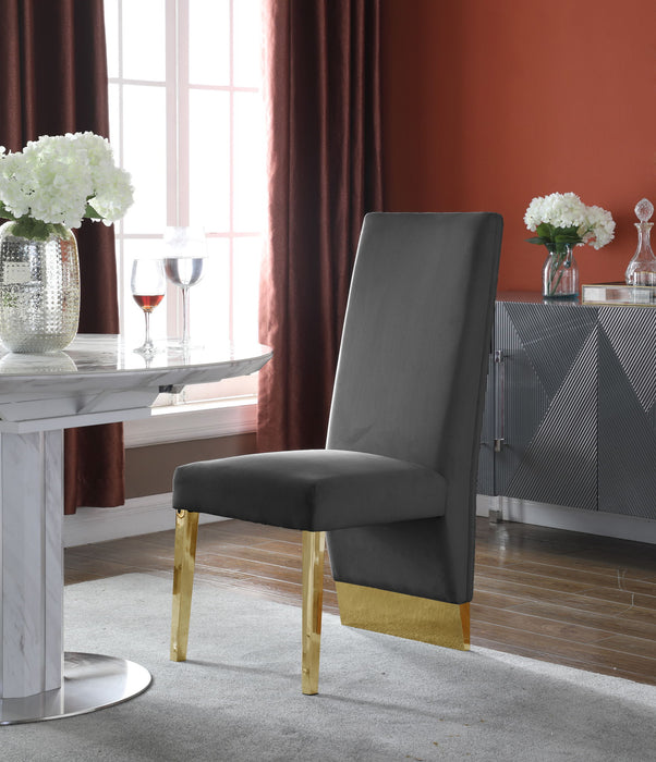 Porsha - Dining Chair with Gold Legs (Set of 2)