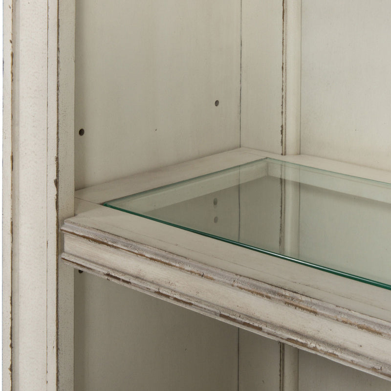 Magnolia Manor - Credenza Hutch - Antique White