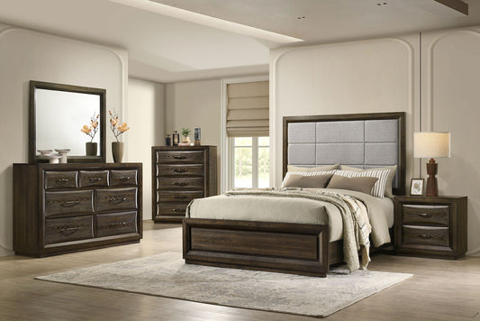 Atlas 5-piece Queen Bedroom Set Dark Oak