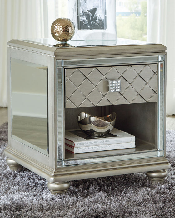 Chevanna - Platinum - Rectangular End Table