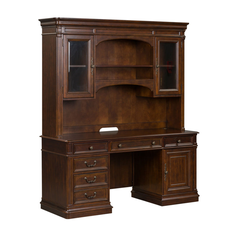 Brayton Manor - 5 Piece Home Office Jr Executive Set - Cognac