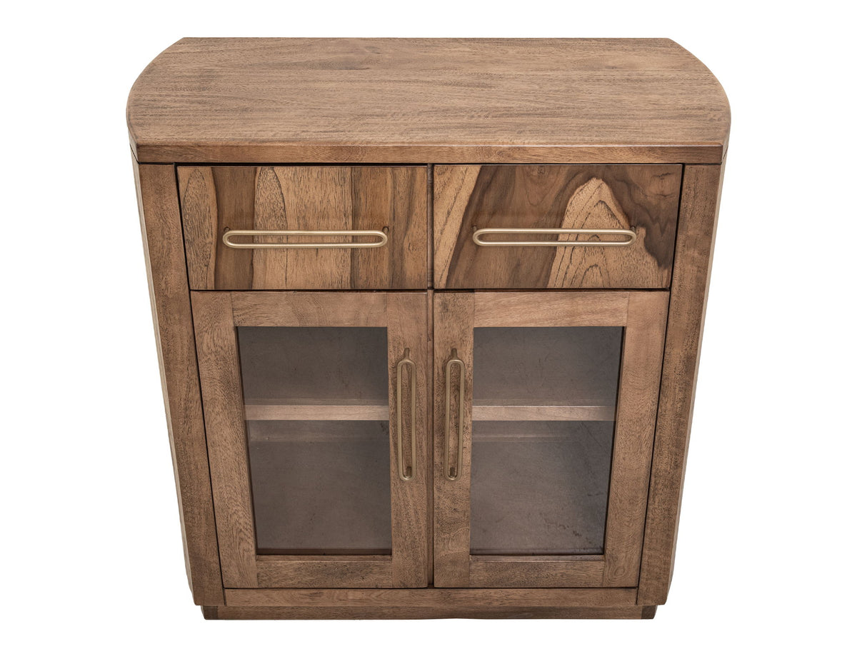 Balam - Server With 2 Drawer & 2 Glass Door - Light Brown