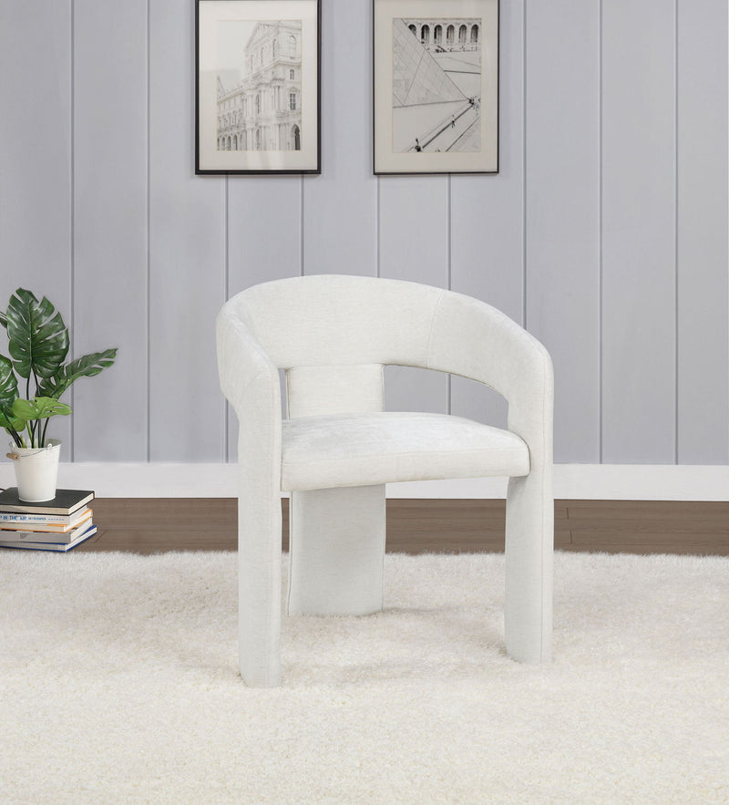 Carlow Upholstered Dining Arm Chair White (Set of 2)