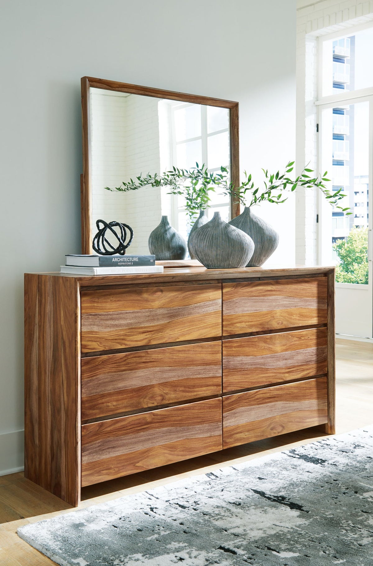 Dressonni - Dresser And Mirror - Brown