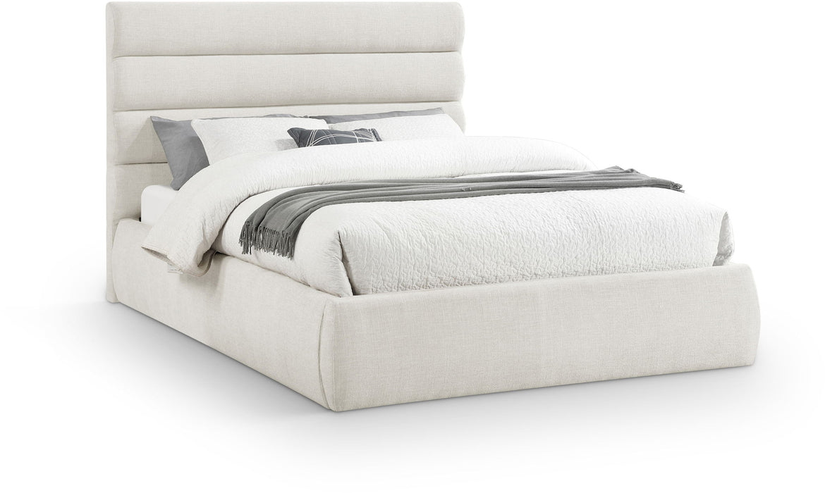 Adam - Linen Fabric Bed With 52" Headboard