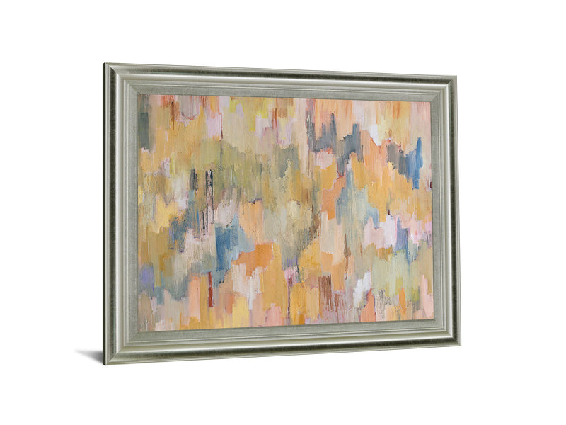 Sunlit Echo - 28" x 34" Framed Wall Art - Beige