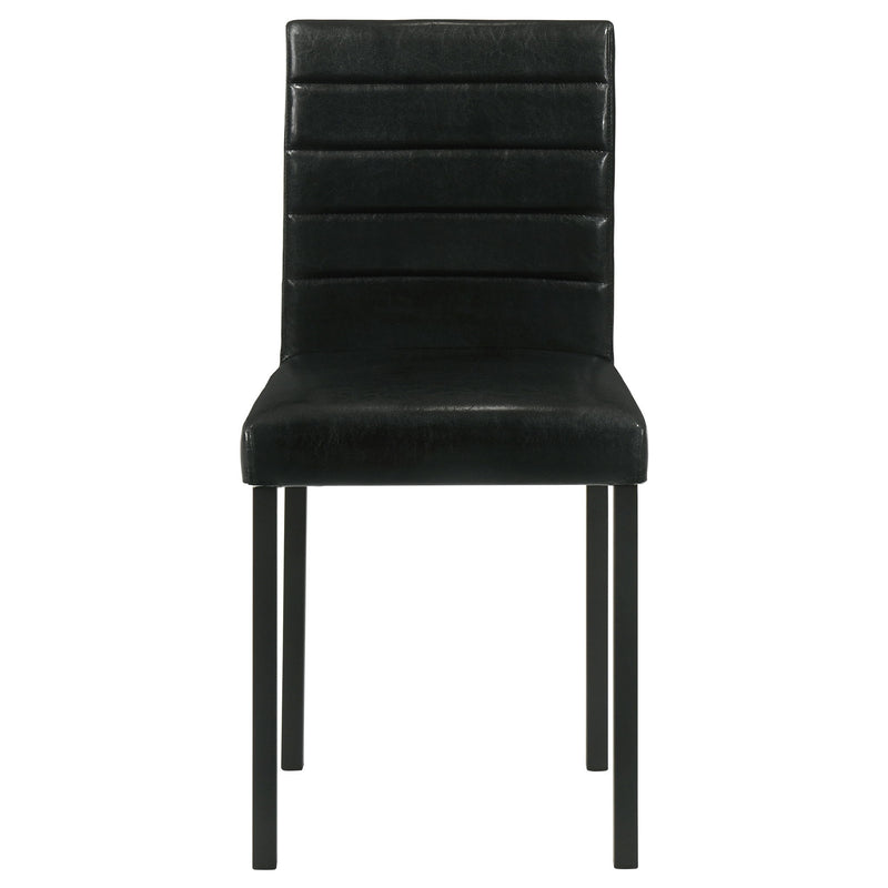 Garza Upholstered Dining Side Chair Black (Set of 4)