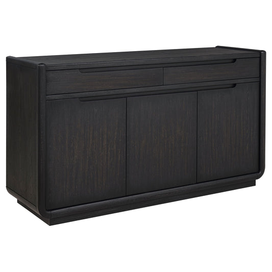 Leandro 2-drawer Dining Sideboard Server Burnished Black