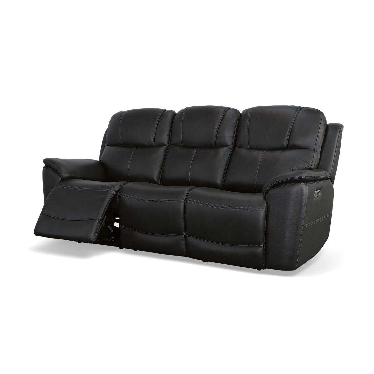 Flexsteel Crew Power Reclining Sofa with Power Headrests & Lumbar