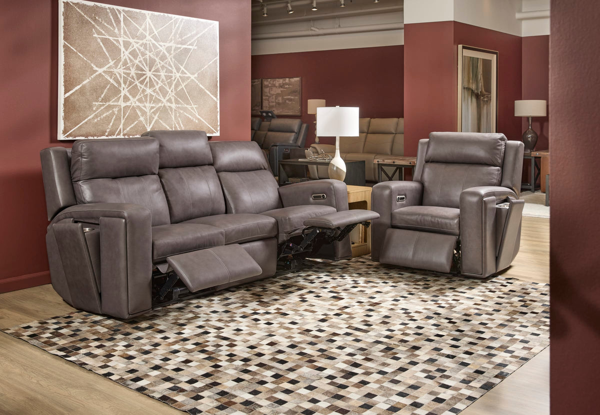 Flexsteel Wyatt Power Recliner with Power Headrest & Lumbar
