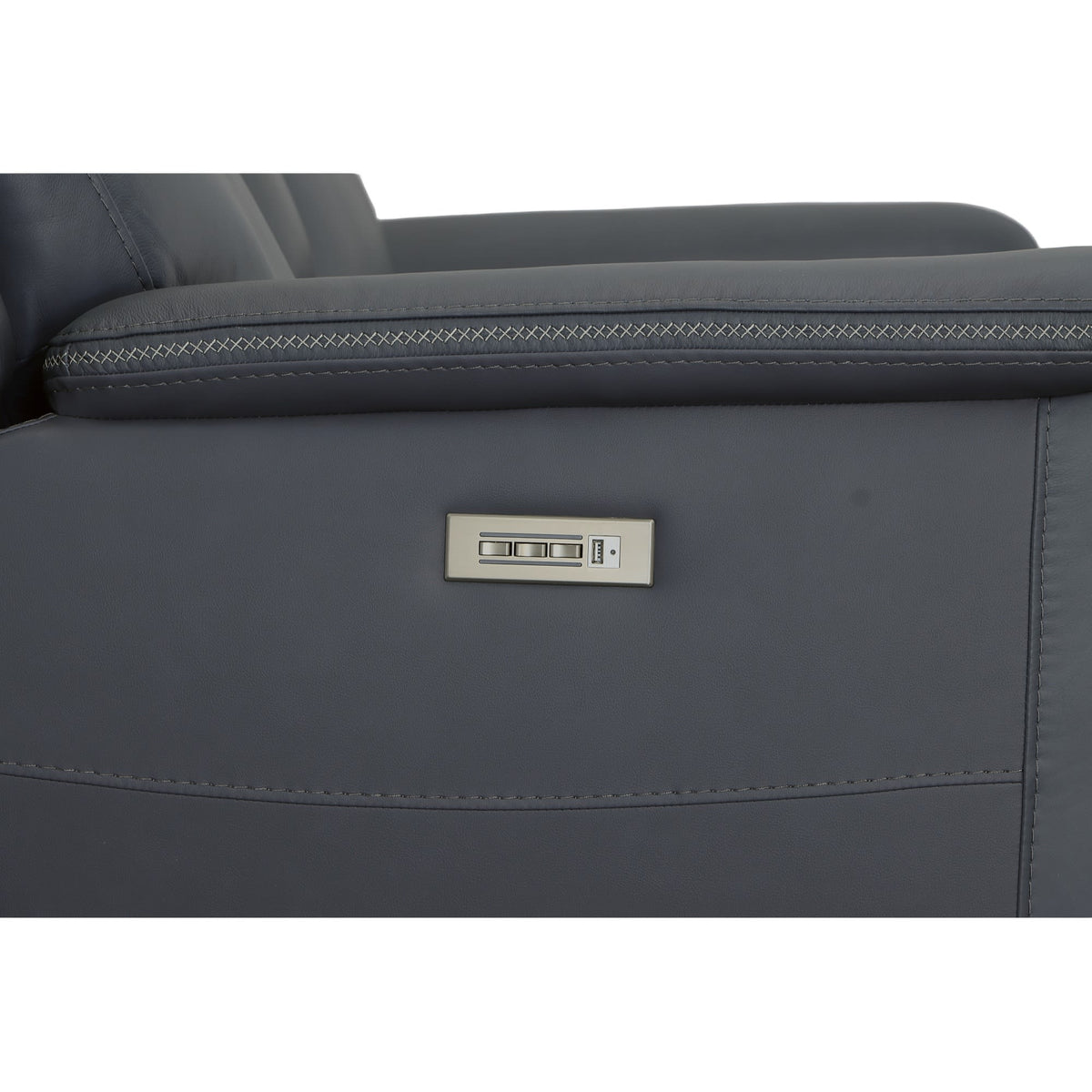 Flexsteel Sawyer Pwr Recl Loveseat w/ Console, Pwr Hdrsts, Lumbar
