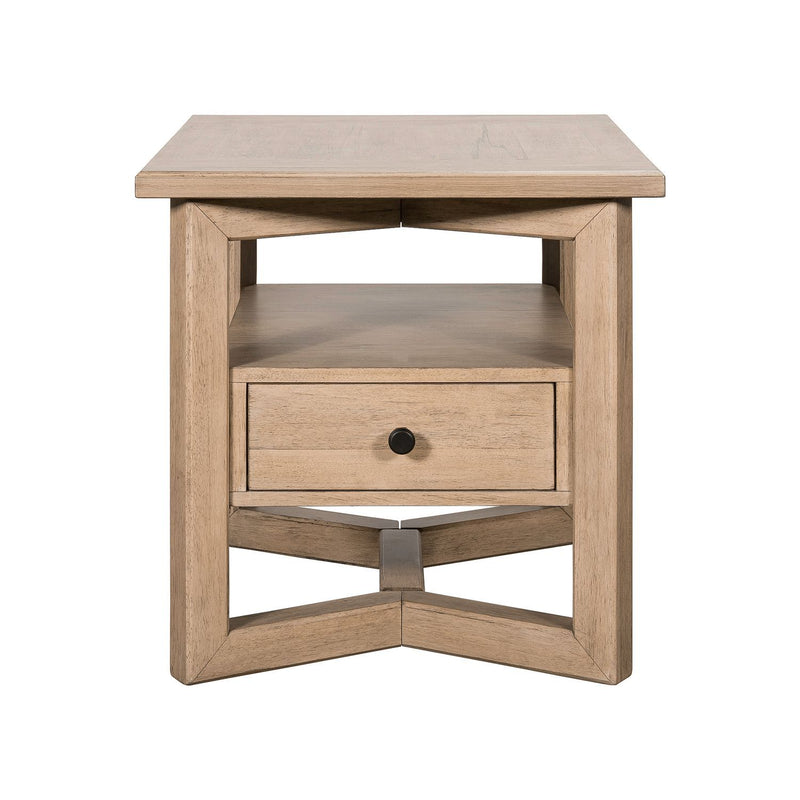 Proximity Place - Rectangular End Table - Barley Buff