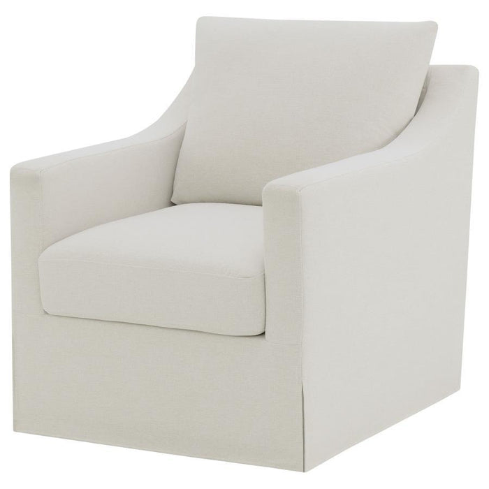 Winter - Upholstered Sloped Arm Accent Swivel Chair