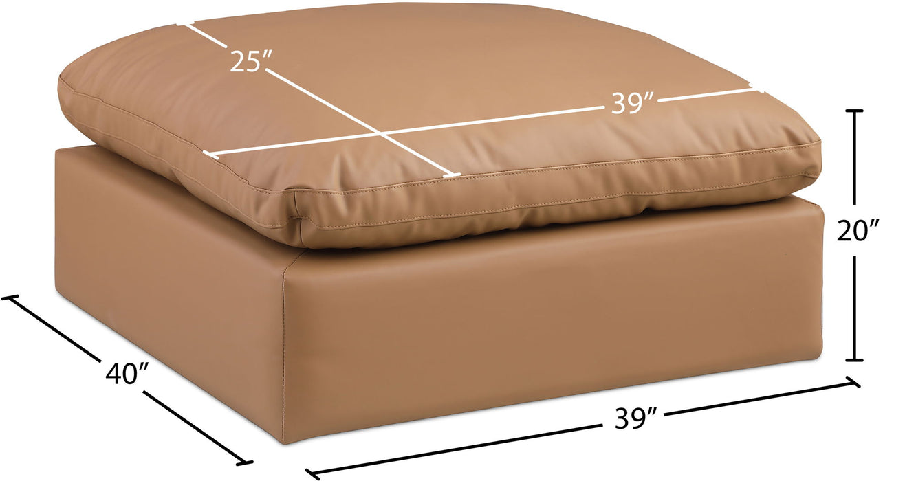 Comfy - Faux Leather Ottoman