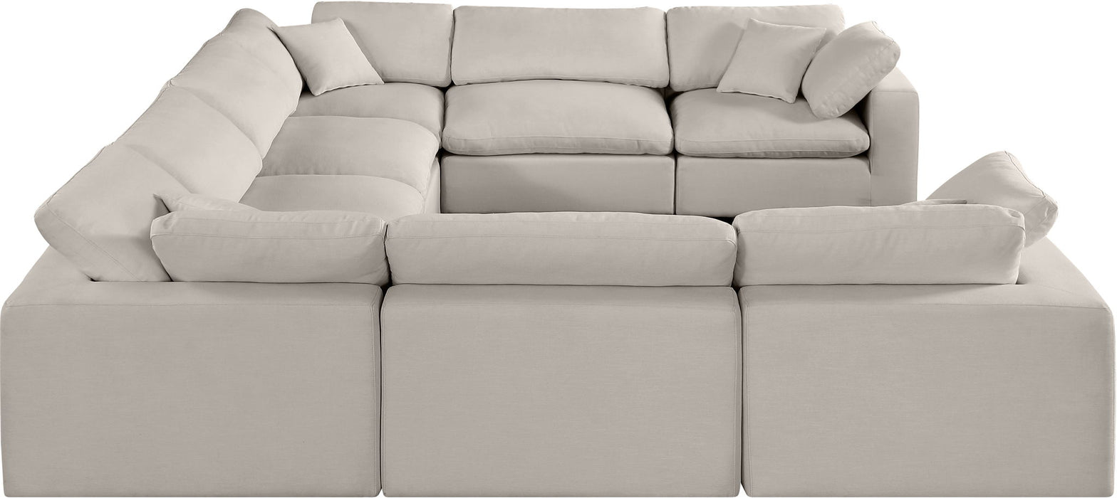 Comfy - 8 Piece Linen Modular Sectional