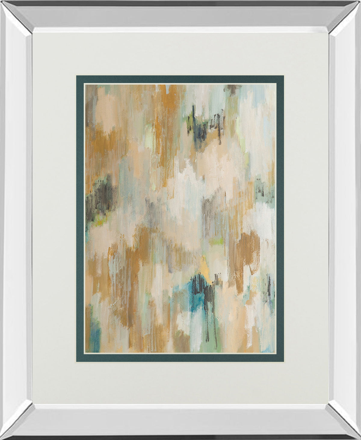 Nocturne Afternoon By Robert Creswell Mirrored Frame - Beige
