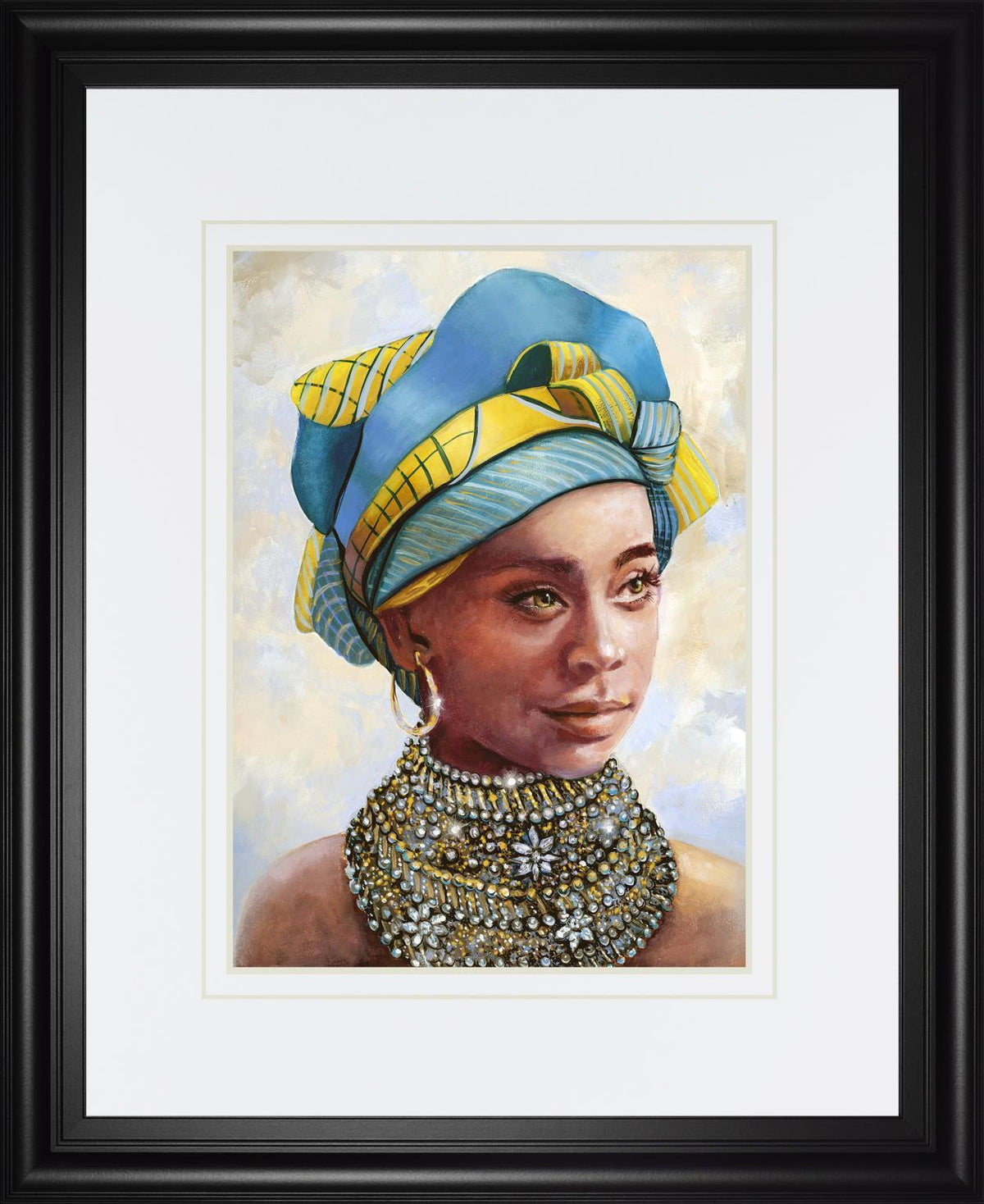 34x40 Soulful Beauty I By Donna Brooks - Beige