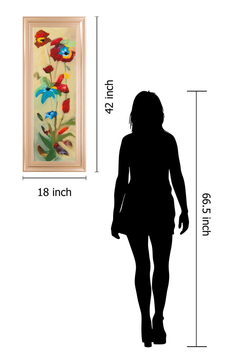 Wildflower Il By Jennifer Zybala - Framed Print Wall Art - Beige