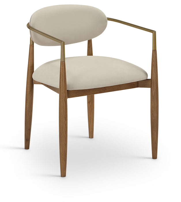 Riccio - Dining Arm Chair (Set of 2) - Walnut Frame